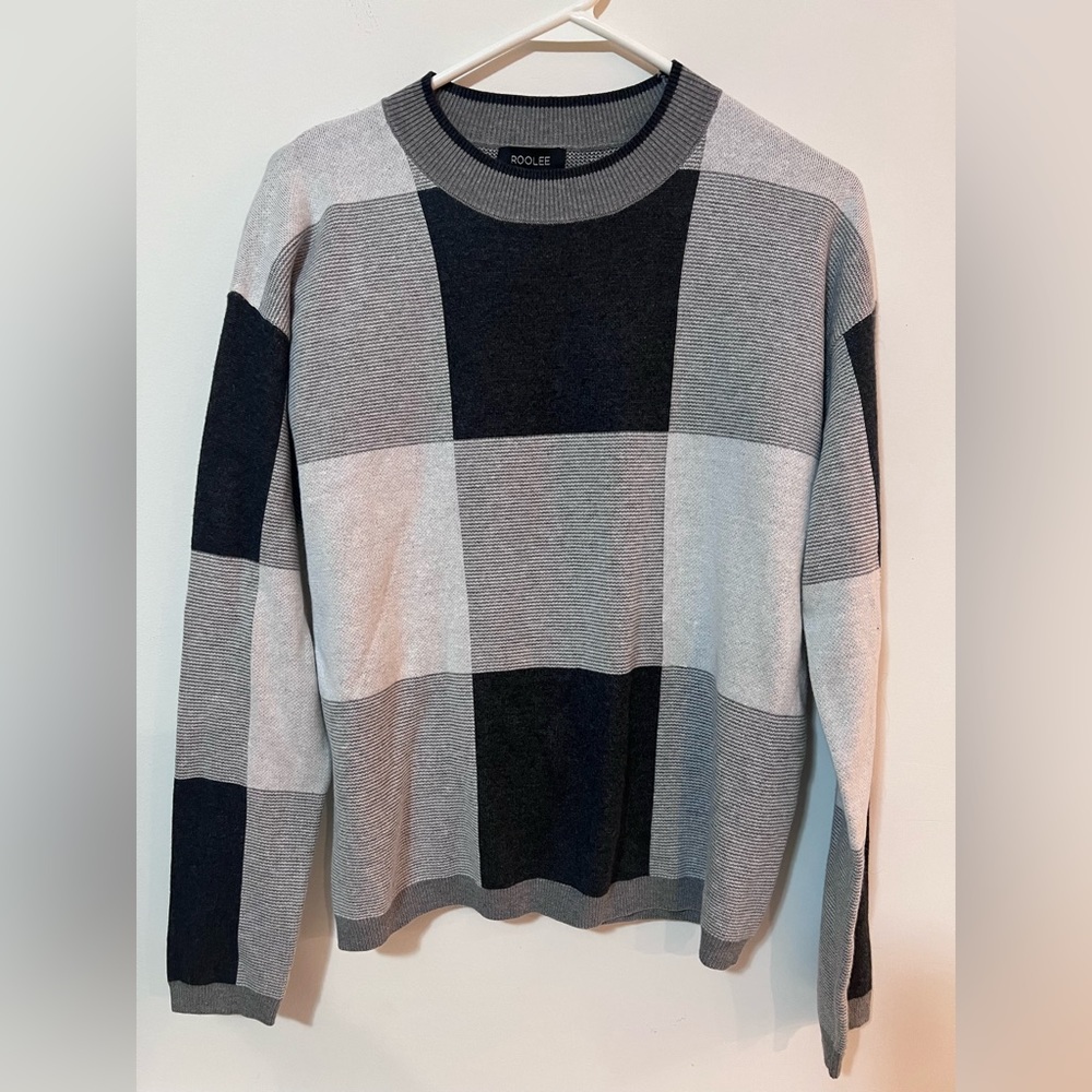 Roolee Sweaters | color block long sleeve sweater